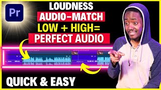 How to LEVELMATCH Audio in Premiere Pro QUICK amp EASY  2024 UPDATE [upl. by Eusadnilem]