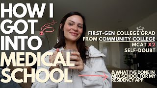 how i got into medical school amp what ive done to apply to residency firstgen college grad [upl. by Ahtekal]