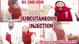 Subcutaneous Injection  ospe skills  nursingwithskills [upl. by Cristiano54]