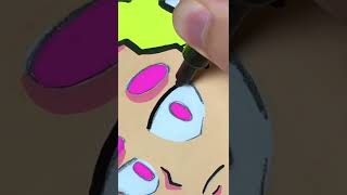 Drawing New Character with Posca Markers Really Satisfying Shorts [upl. by Shutz72]