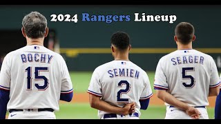 2024 Texas Rangers Lineup  Wyatt Langford Justin Foscue [upl. by Catharina31]