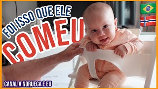 FOI ASSIM QUE MEU BEBE COMEÇOU A INTRODUÇÃO ALIMENTAR NA NORUEGA  UMA MAE BRASILEIRA NO EXTERIOR [upl. by Anwahsal]