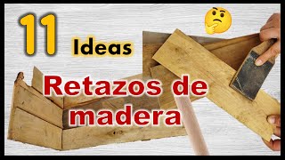 11 IDEAS FÁCILES RECICLANDO MADERA 2023  Manualidades con trozos de tablas de madera  wood crafts [upl. by Nelhsa]