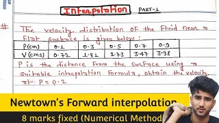 Newtons Forward interpolation  Backward interpolation [upl. by Xerxes]