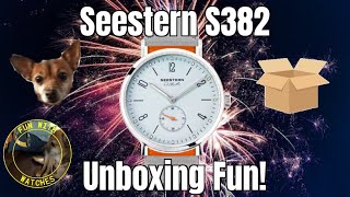 Seestern S382 Automatic Watch Unboxing Fun [upl. by Neirual]