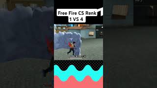 Free Fire CS Rank 1 vs 4 gameplay [upl. by Maryann56]