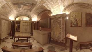 360 Video Inside the Tomb of St Peter at the Vatican [upl. by Llovera497]