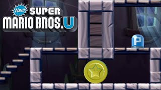 New Super Mario Bros U  Frosted GlacierGhost House Swaying Ghost House All Star Coins [upl. by Docilla]