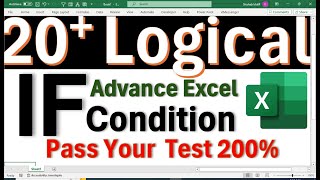 if logical questions with answers IN EXCEL formula [upl. by Ailad]