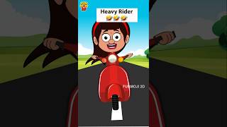 Dont miss the end🤣 funmoji2d rider bike newbike bikelover biker ladyrider comedy cartoon [upl. by Eltsirk]