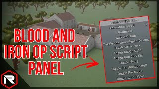 ROBLOX FREE OP BLOOD AND IRON SCRIPT PANEL FLY GODMODE KILL AURA [upl. by Renner]