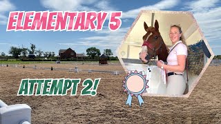 British Dressage Elementary 5  second attempt [upl. by Thisbe]