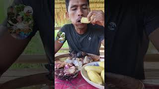 Mukbang Kinilaw na Pusit at inihaw na Atay [upl. by Eniger783]