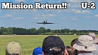 U2 Spy Plane lands in middle of Air show after 9hr Real world mission RIAT [upl. by Aislehc]