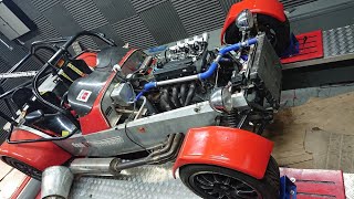 25 Ford Duratec on Individual Throttle Bodies Powering an MK Indy on the dyno [upl. by Berne127]