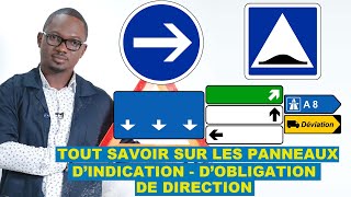 CODE ET CONSEILS  Tout savoir sur les Panneaux dIndication dobligation et de direction [upl. by Yonatan791]