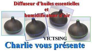 Diffuseur dhuiles essentielles et humidificateur dair VicTsing [upl. by Ojillek]