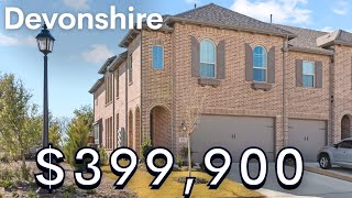 Tour A 399k Townhome in Forney Texas  Masterplanned Devonshire [upl. by Arocat]