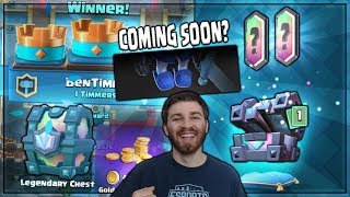 FREE LEGENDARY CHEST amp LEGENDARY KINGS CHEST OPENING  Clash Royale  NEW CARD CHALLENGE SOON [upl. by Azenav111]