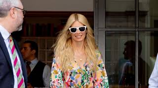 Claudia Schiffer Steps Out in New York [upl. by Itsa147]