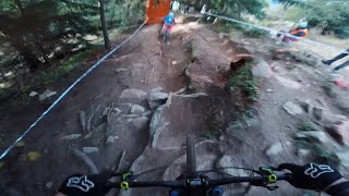 IXS Downhill cup Bellwald  Full practice run [upl. by Nojel587]