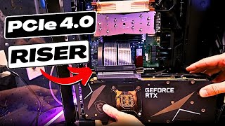 PCIe 40 Riser Cable Review Cheapest Solution for Quad GPUs [upl. by Eenattirb698]