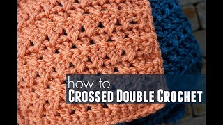 How to Crossed Double Crochet [upl. by Ellehcyt888]