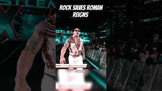 the rock saves roman reigns 🦅🔥 attitude angry romanreings power viral shorts [upl. by Curhan230]