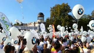 Berlin Marathon Breakfast Run  24092015 [upl. by Eimyaj]