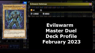 Evilswarm Yugioh Master Duel Deck Profile February 2023 [upl. by Rice346]