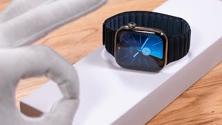 Apple Watch Series 10 46mm Natural Titanium 2024 Unboxing Aesthetic ASMR [upl. by Stouffer]