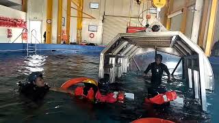 HUET  Helicopter Underwater Escape Training  Saudi Arabia  oil and gas industry off shore jobs [upl. by Shakespeare]