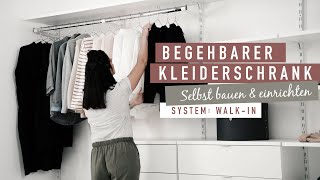 Offener Kleiderschrank selber bauen  mit dem Regalsystem WALKIN l Ankleidezimmer planen [upl. by Marcoux623]