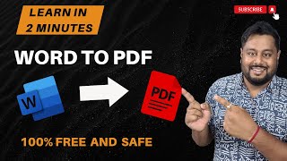 How to Convert Word to PDF  Word to pdf kaise convert karen [upl. by Aima527]