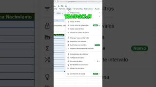 MINI CALENDARIO en GOOGLE SHEETS googlesheets [upl. by Acireed]