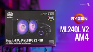 HOW TO Cooler Master ML240L V2 RGB AM4 amp AM5 Install Guide [upl. by Caro858]