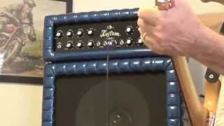 Tuck amp Roll 1969 Kustom K200B4 Guitar Amplifier with 3 x 15quot Jensen Speaker Cabinet [upl. by Ahidam]