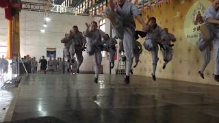 Shaolin Training Hall Demonstration of Shaolin Kung Fu [upl. by Annaillil]