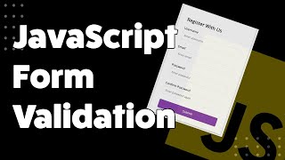 JavaScript Form Validation Mastery A Complete Guide with HTML CSS and Regex 🚀 [upl. by Hagi658]