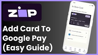 How To Add Your Zip Card To Google Pay [upl. by Adanar]