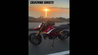 Oceanside sunset on the Ducati Hypermotard 950sp [upl. by Jezreel]