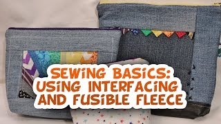 Using Interfacing and Fusible Fleece Sewing Basics  Whitney Sews [upl. by Pandolfi749]