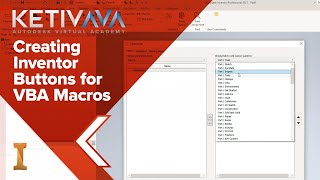 Creating Inventor Buttons for VBA Macros  Autodesk Virtual Academy [upl. by Gwenneth]