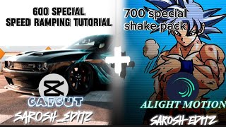 How to Speed Ramp in CapCut Tutorial and alight motion shake pack [upl. by Sidnala851]