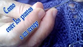 CÓMO COGER LOS PUNTOS A UN JERSEY  Trucos  Tips  Consejos [upl. by Dranek491]