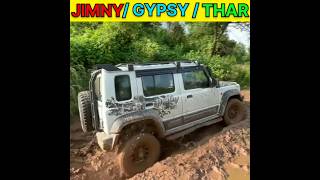 Jimny Vs Gypsy Vs Thar 4x4  extreme offroad test 👊🏻 shorts [upl. by Johnathan453]