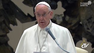 Discorso di Papa Francesco al Movimento Cristiano dei Lavoratori 16 gennaio 2016 [upl. by Ploch]