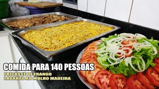 JANTAR DE CASAMENTO PARA 140 PESSOAS  RECEITAS DA ROSA [upl. by Whitaker]