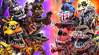 SFM FNaF Corrupted vs Nightmare VR [upl. by Daus]