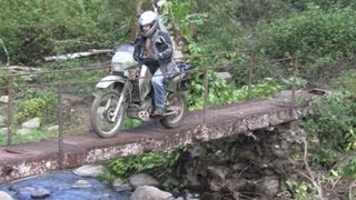 Motorcycle river crossing fail [upl. by Jehanna]